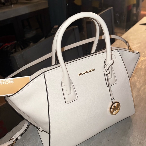 NWT Michael Kors, Handbag w/Shoulder Strap, Off- White - Picture 1 of 4
